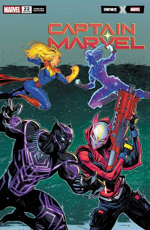 Captain Marvel #22 COELLO FORTNITE cover