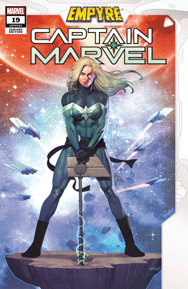 Captain Marvel #19 OLIVETTI EMPYRE cover
