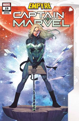 Captain Marvel #19 OLIVETTI EMPYRE cover