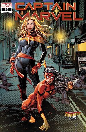 Captain Marvel #16 PANOSIAN SPIDER-WOMAN cover