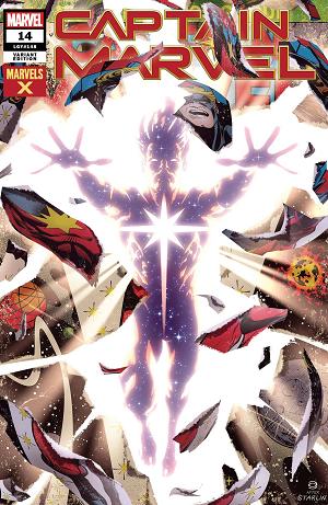 Captain Marvel #14 GARNER MARVELS X cover