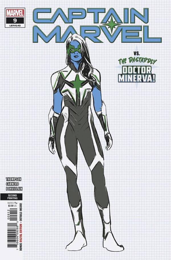 Captain Marvel #9 2ND PTG CARNERO cover