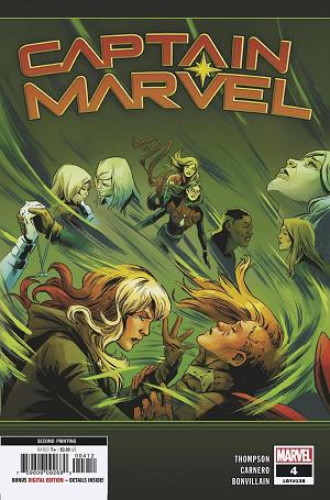 Captain Marvel #4 2ND PTG CARNERO cover