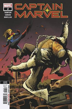 Captain Marvel #2 2ND PTG CARNERO cover