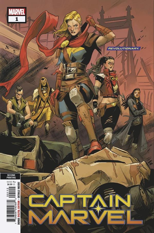 Captain Marvel #1 2ND PTG CARNERO cover