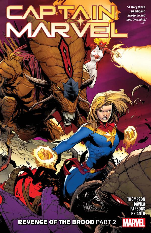 Captain Marvel Tp Vol 10 Revenge Of Brood Part 2 cover by Juan Frigeri