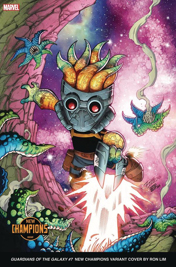 Guardians Of The Galaxy #7 variant cover by Ron Lim