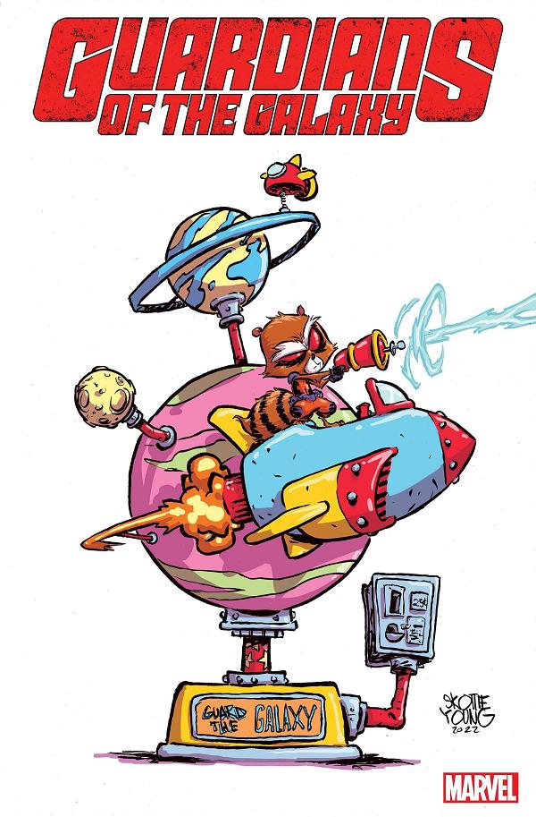 Guardians Of The Galaxy #1 variant cover by Skottie Young