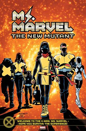 Ms Marvel New Mutant #4 CHRIS SAMNEE TEAM HOMAGE cover