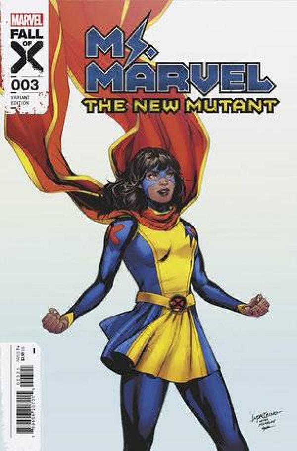 Ms Marvel New Mutant #3 variant cover by Ema Lupacchino