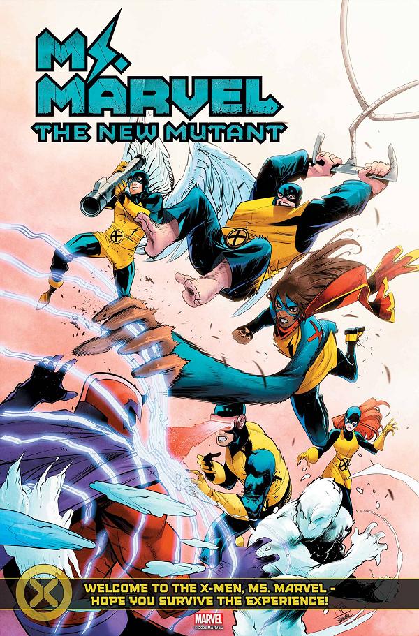 Ms Marvel New Mutant #2 FEDERICO VICENTINI TEAM HOMAGE cover