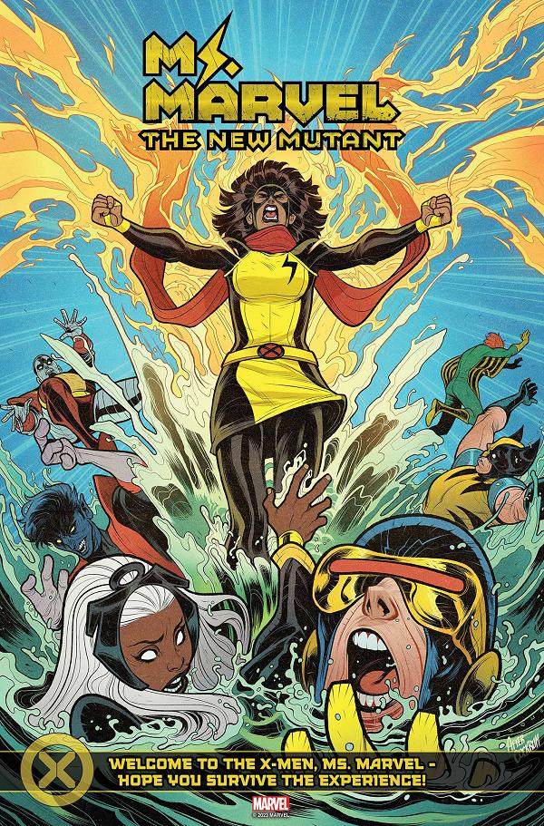 Ms Marvel New Mutant #1 ELIZABETH TORQUE TEAM HOMAGE cover