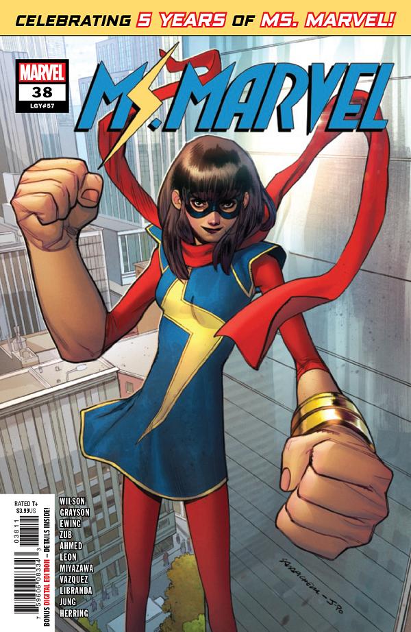Ms Marvel #38 cover by Sara Pichelli
