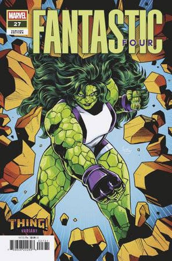 Fantastic Four #27 LUCIANO VECCHIO THE THING cover