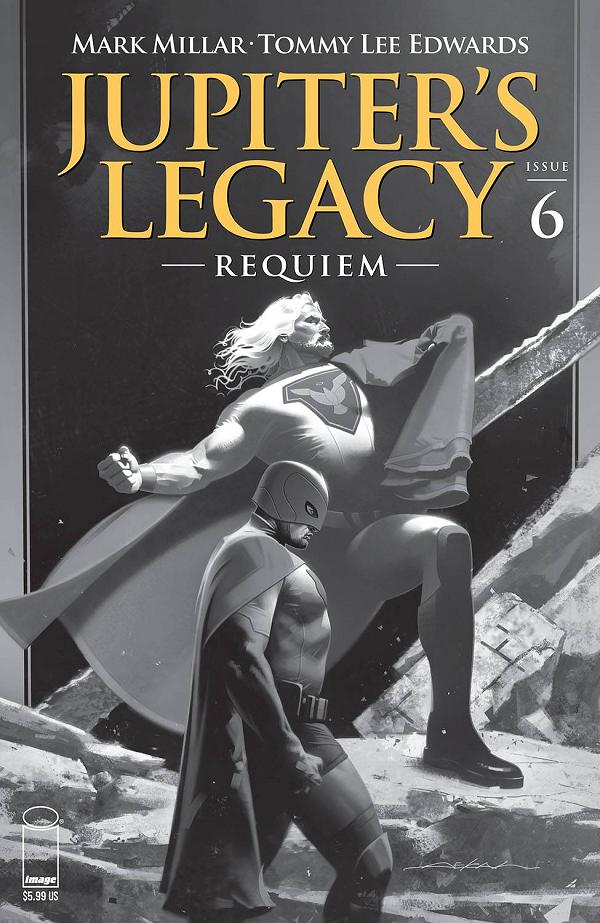 Jupiters Legacy Requiem #6 CVR C DEKAL B&W (MR) cover