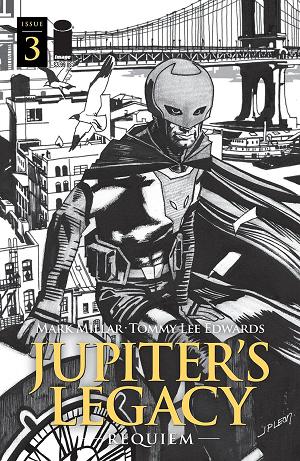Jupiters Legacy Requiem #3 CVR C LEON B&W (MR) cover