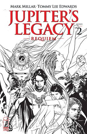 Jupiters Legacy Requiem #2 CVR C SOOK B&W (MR) cover