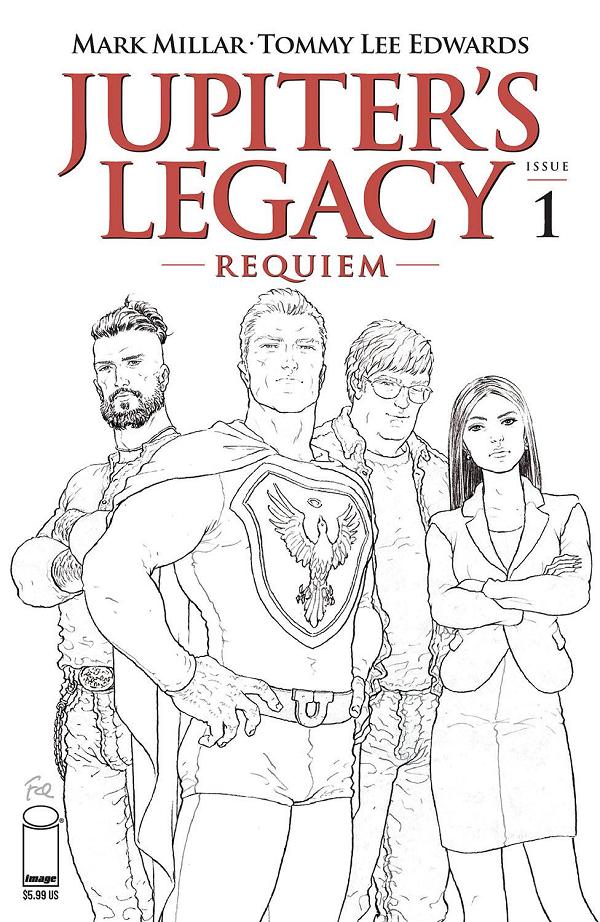 Jupiters Legacy Requiem #1 CVR C QUITELY B&W (MR) cover