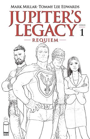 Jupiters Legacy Requiem #1 CVR C QUITELY B&W (MR) cover