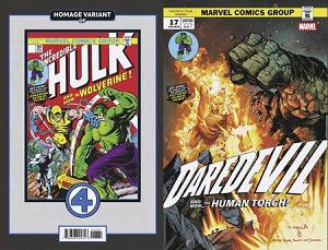 Daredevil #17 SERGIO DAVILA FANTASTIC FOUR HOMAGE cover