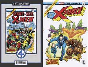 X-Force #7 TREVOR VON EEDEN FANTASTIC FOUR HOMAGE cover