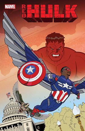 Red Hulk #1 JACOB EDGAR MARVEL STUDIOS cover