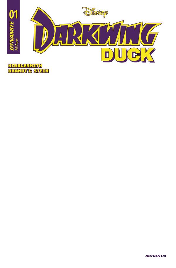 Darkwing Duck #1 variant cover by Blank Cover