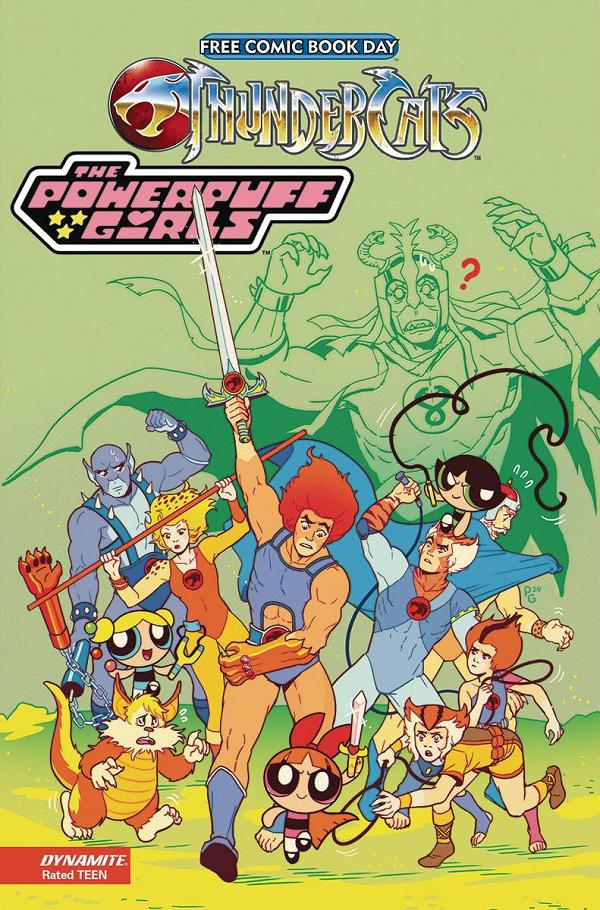 Fcbd 2025 Thundercats Powerpuff Girls #0 cover