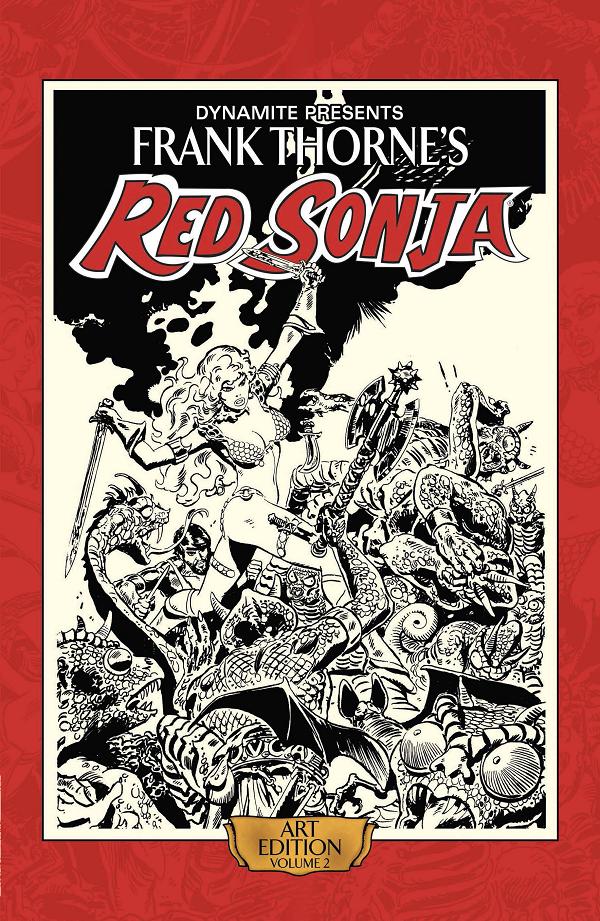 Frank Thorne Red Sonja Art Ed Hc Vol 02 (Jan148073) cover by Frank Thorne