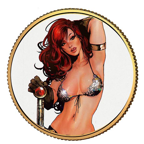 Red Sonja Gold Coll Coin #5 cover by Lucio Parrillo