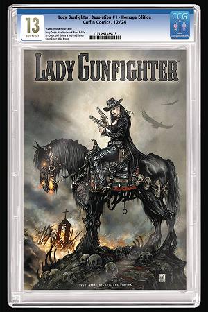 Lady Gunfighter Desolation #1 CVR D KROME HOMAGE SLABBED ED cover