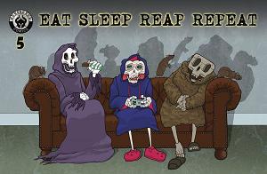 Eat Sleep Reap Repeat #5 CVR B SKETCHED ED (MR) cover