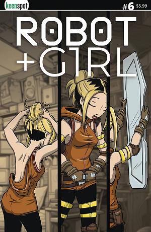 Robot + Girl #6 CVR B MIKE WHITE cover