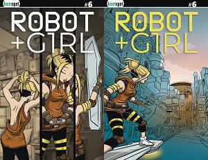 Robot + Girl #6 CVR C MIKE WHITE HOLOFOIL FLIP cover