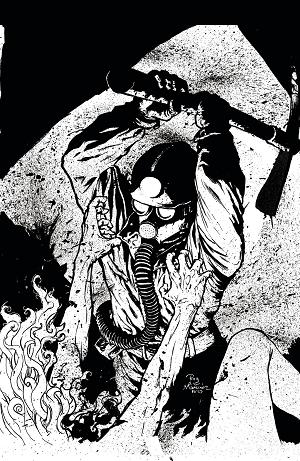 Valentine Bluffs Massacre #1 CVR E LTD ED B&W VIRGIN ART (O/ cover