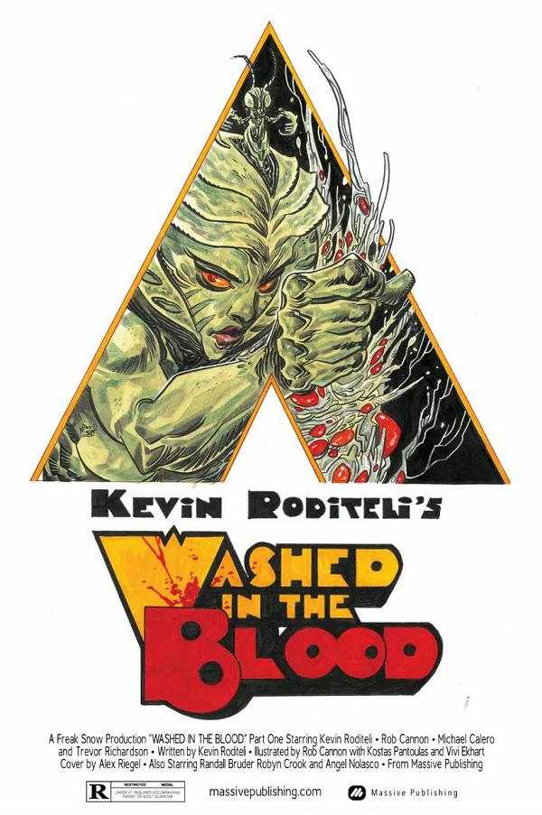 Washed In The Blood #1 cover by Alex Riegel