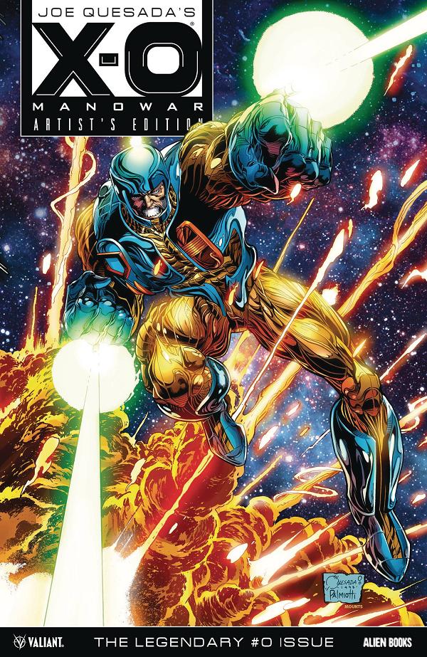X-O Manowar #0 CVR A QUESADA & PALMIOTTI RECOLORED cover