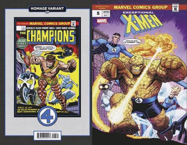 Exceptional X-Men #5 BRADSHAW FANTASTIC FOUR HOMAGE cover