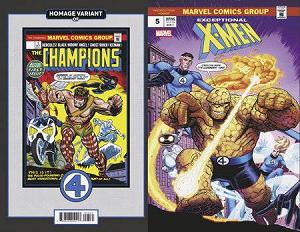 Exceptional X-Men #5 BRADSHAW FANTASTIC FOUR HOMAGE cover