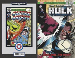 Incredible Hulk #21 CAPTAIN AMERICA SAM WILSON HOMAGE cover
