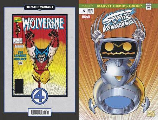 Spirits Of Vengeance #5 GREG LAND FANTASTIC FOUR HOMAGE cover