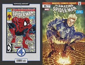 Amazing Spider-Man #66 PACO DIAZ FANTASTIC FOUR HOMAGE cover