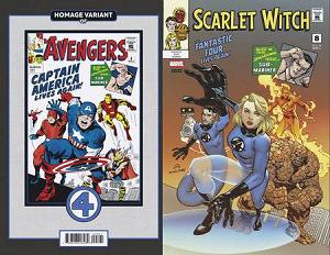 Scarlet Witch #8 MARCUS TO FANTASTIC FOUR HOMAGE cover