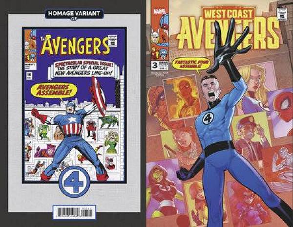 West Coast Avengers #3 PACO MEDINA FANTASTIC FOUR HOMAGE cover