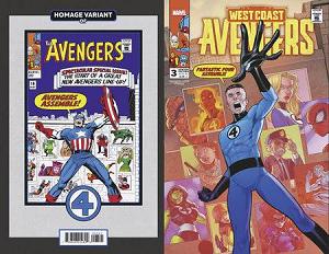 West Coast Avengers #3 PACO MEDINA FANTASTIC FOUR HOMAGE cover