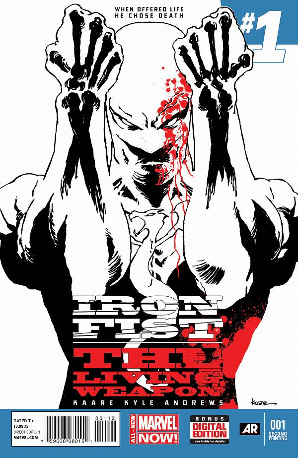 Iron Fist Living Weapon #1 2ND PTG ANDREWS cover