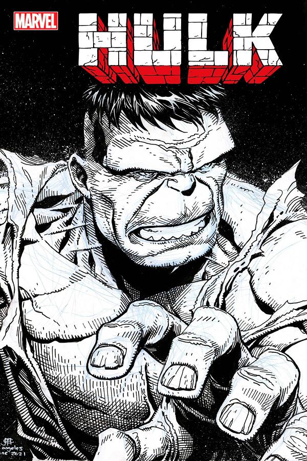 Hulk #3 CHEUNG HEADSHOT SKETCH cover