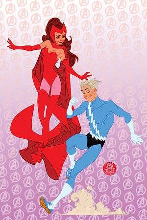 Scarlet Witch #9 50 COPY INCV BROOKS ANIMATED STYLE VIR cover