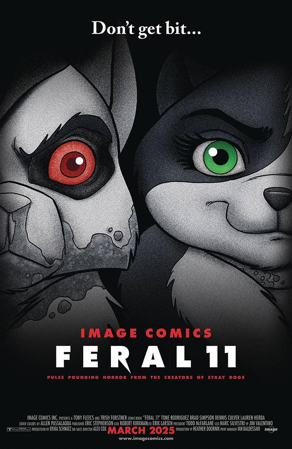 Feral #11 variant cover by Tony Fleecs