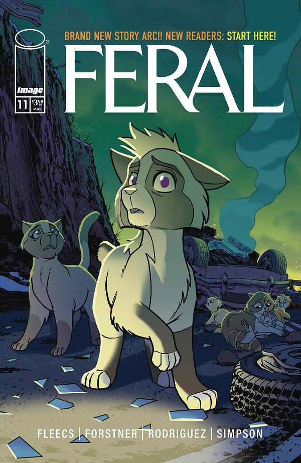 Feral #11 cover by Trish Forster